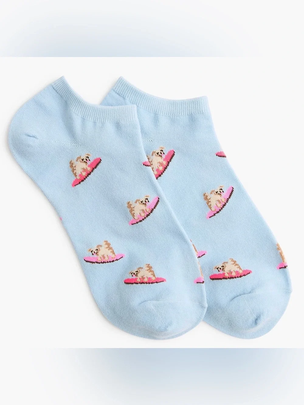 J. Crew Women’s Surfing puppy ankle socks - CU189 - One Size - NWT